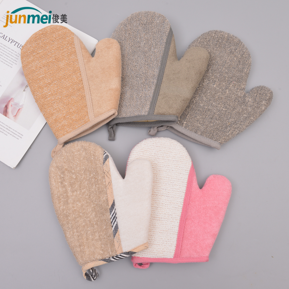 Bath Gloves Strong Back Rubbing Decontamination Good Helper Adult Rubbing Back Double-Sided Bath Bath Towel Mud Rubbing Bath Towel