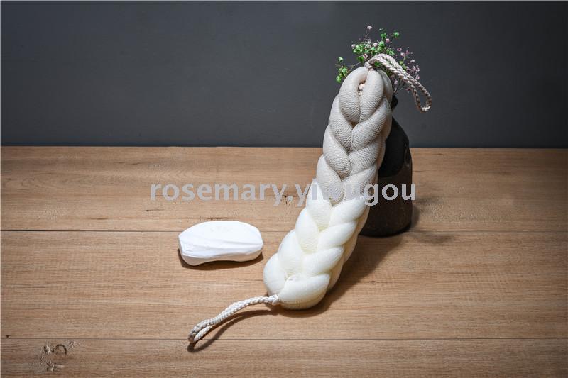 Two color bath bar long strip bath bar back rub bath ball rub bath towel pull back a magic weapon