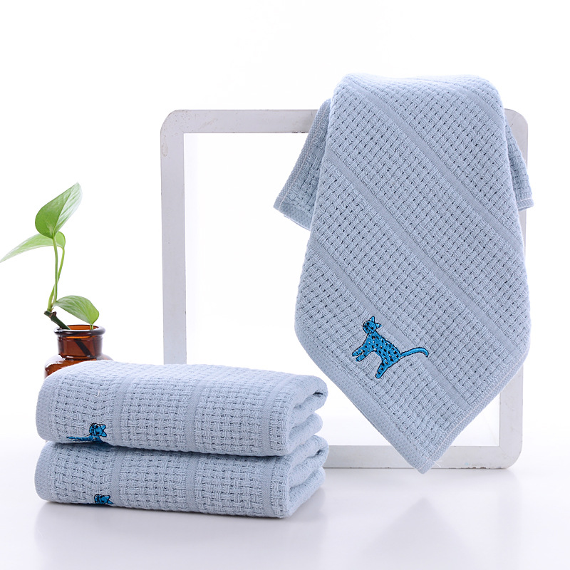 Pet Morning Qingchen Morning Cotton Yarn Embroidery Super Soft and Comfortable Towel Square Washcloth Large Bath Towel Gift Set