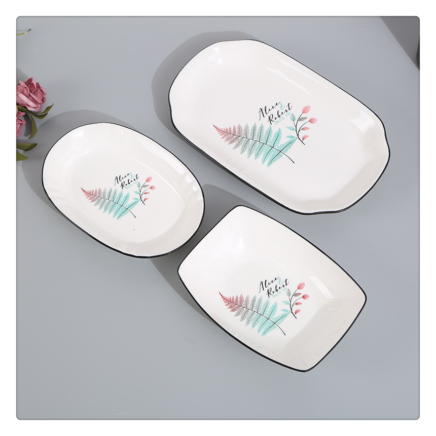 Dishware Set Household Ceramic Bowls and Chopsticks Cool Dish Bowl Single Cute Girl Heart Nordic Tableware Creative