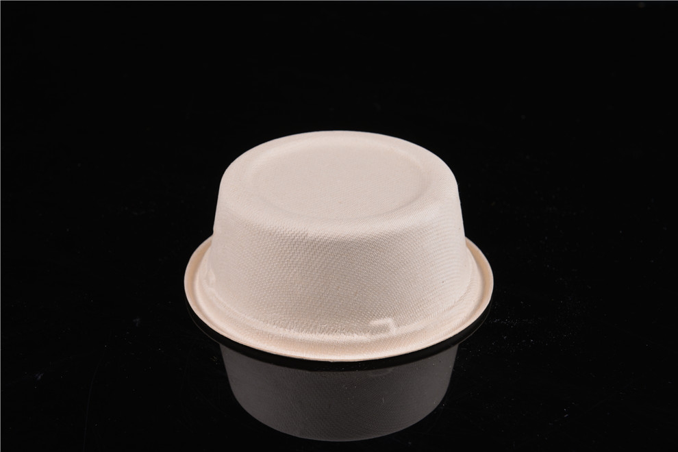 Round Environmental Protection Natural White Disposable Degradable Sugar Cane Pulp Bowl and Chopsticks Set Cake Tableware Round Environmental Protection Natural White Disposable Degradable Sugar Cane Pulp Bowl and Chopsticks Set Cake Tableware