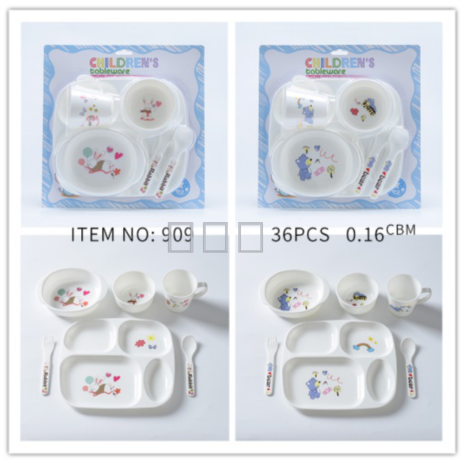 Drop proof children's cutlery set plate bowl cup children's duck beak cup learning drink cup Baby baby cutlery set bowl spoon cup Drop proof children's cutlery set plate bowl cup children's duck beak cup learning drink cup Baby baby cutlery set bowl spoon cup