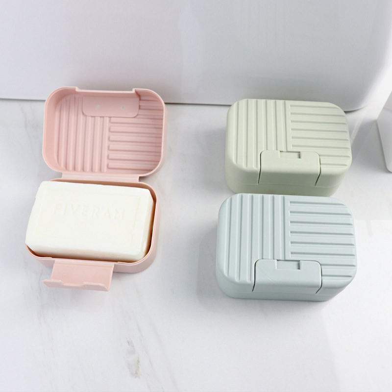 Sealed With Lid Soap Box Travel Lock Soap Dish Toilet Soap Holder Bathroom Waterproof Creative Soap Holder