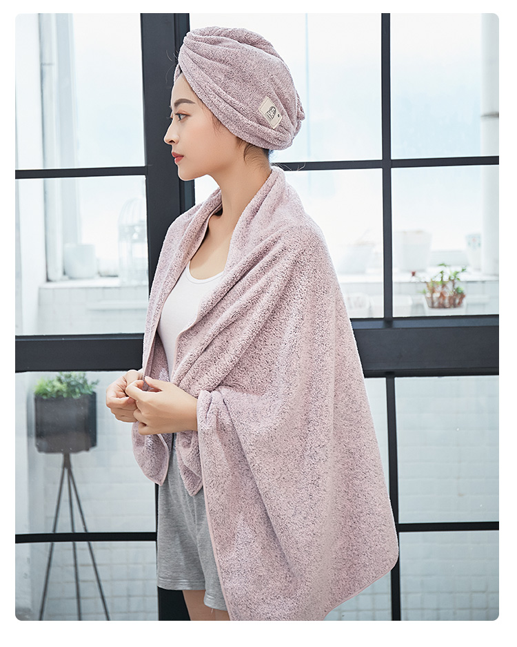 Jieni Skin 70x140 Bamboo Charcoal Fiber Super Water-Absorbing and Quick-Drying Soft Lint-Free Adult Cute Korean Style Bath Towel Jieni Skin 70x140 Bamboo Charcoal Fiber Super Water-Absorbing and Quick-Drying Soft Lint-Free Adult Cute Korean Style Bath Towel