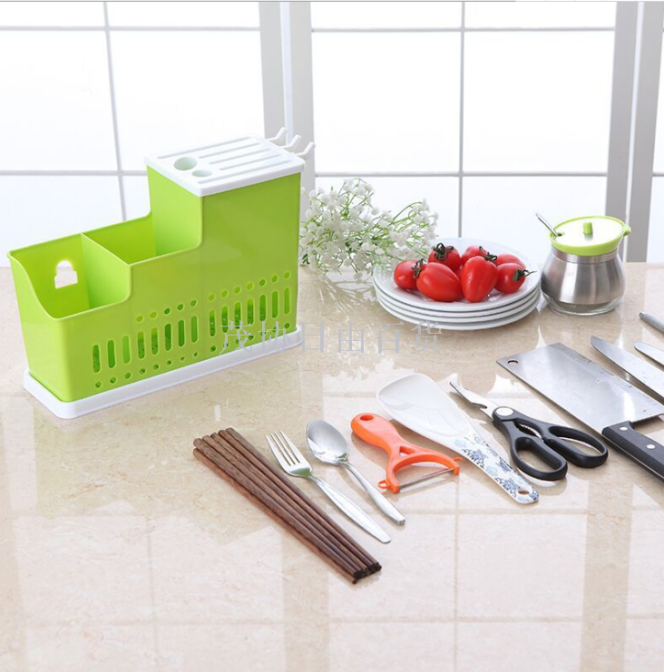 Creative kitchen multi-functional plastic chopsticks canisters chopsticks cutlery storage rack