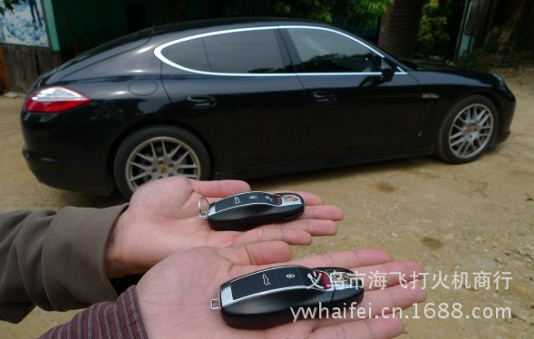 Mixed with the supply of Porsche car keys to control the wind and a lighter premium lighter