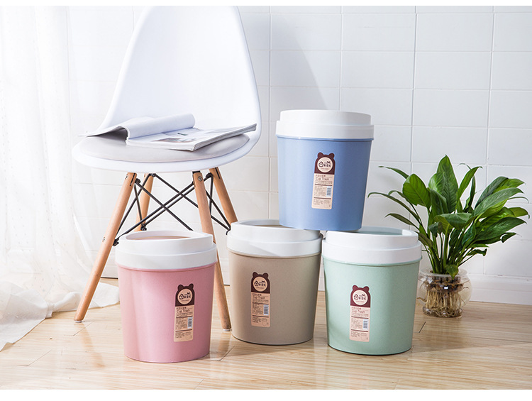 Nordic shake lid dustbin home creative kitchen living room office plastic toilet with lid flip dustbin Nordic shake lid dustbin home creative kitchen living room office plastic toilet with lid flip dustbin