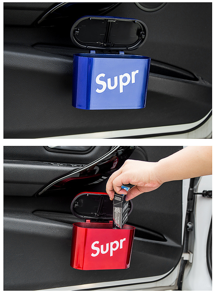 Car dustbin Car dustbin hanging storage bin fashion creative goods box automotive supplies Car dustbin Car dustbin hanging storage bin fashion creative goods box automotive supplies