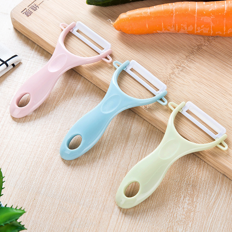 2296 Nordic Color Peeler Kitchen Gadget Fruit Peeling Knife Multi-Functional Melon and Fruit Ceramic Peeler T