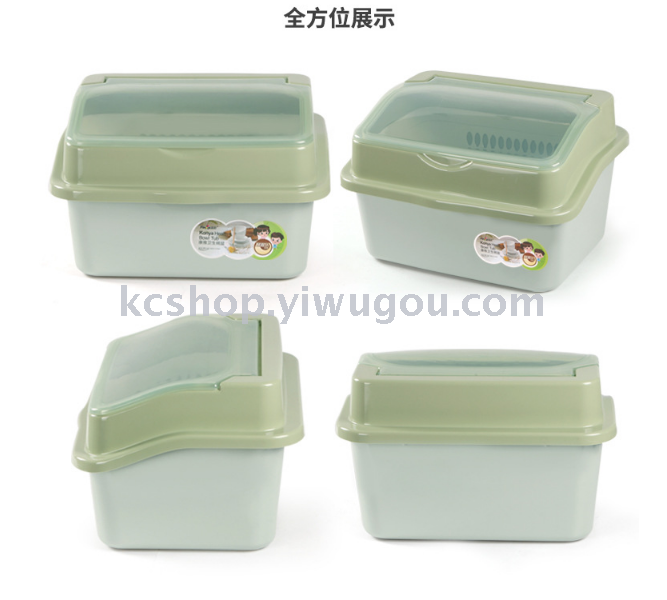 A transparent combination cover multi-layer dust-proof plastic bowl leachate dish stand kitchen cupboard