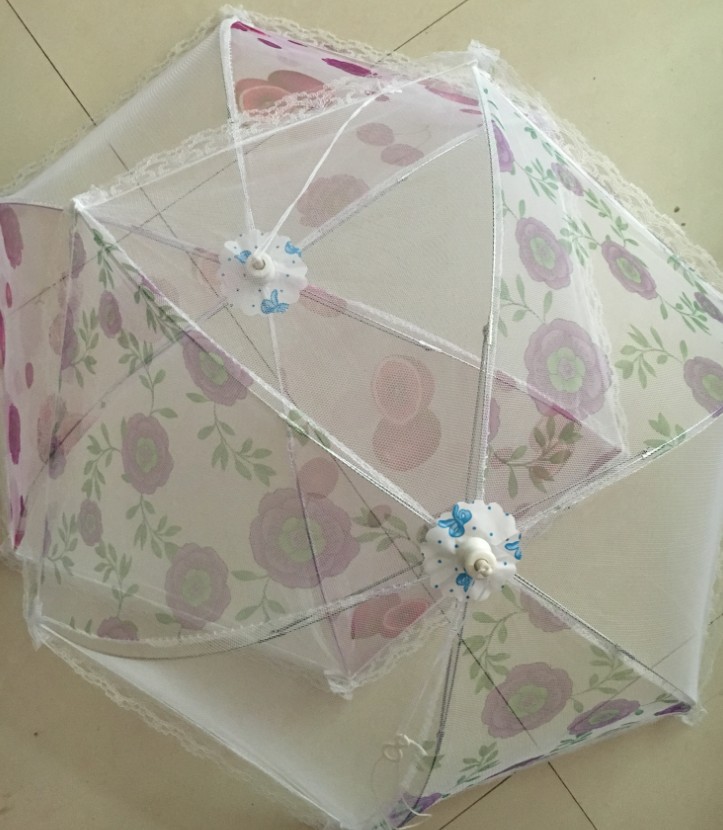 Fly proof Table cover circular folding dish cover food cover Fly proof Table cover circular folding dish cover food cover