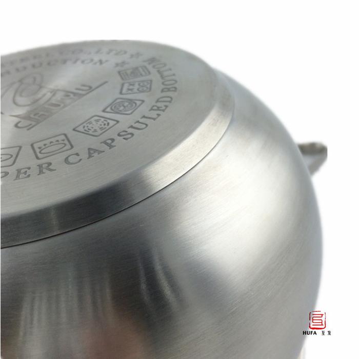 Stainless steel dish serving dish multi purpose pot soup pot stainless steel kitchenware pot with cover sauce pans