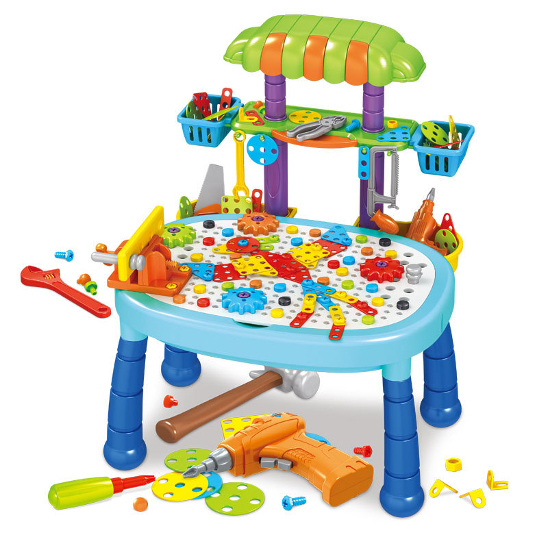 Electric Drill Three-Dimensional Assembling Building Blocks Multi-Functional Tools Building Block Table Children's Educational Toys Electric Drill Three-Dimensional Assembling Building Blocks Multi-Functional Tools Building Block Table Children's Educational Toys