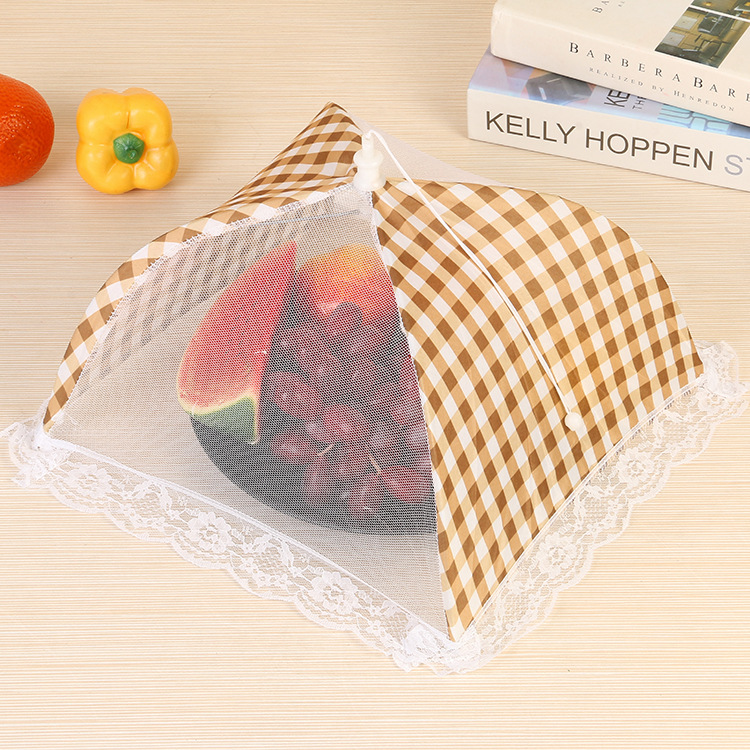 Creative Lace Food Cover Dustproof Folding Food Cover Anti-Fly Table Top Table Top Multi-Color Factory Direct Sales Creative Lace Food Cover Dustproof Folding Food Cover Anti-Fly Table Top Table Top Multi-Color Factory Direct Sales
