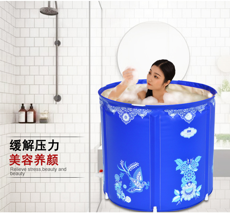 body folding bath tub for adult household instead of foaming bath tub for noninflatable bath tub for thickening bath tub