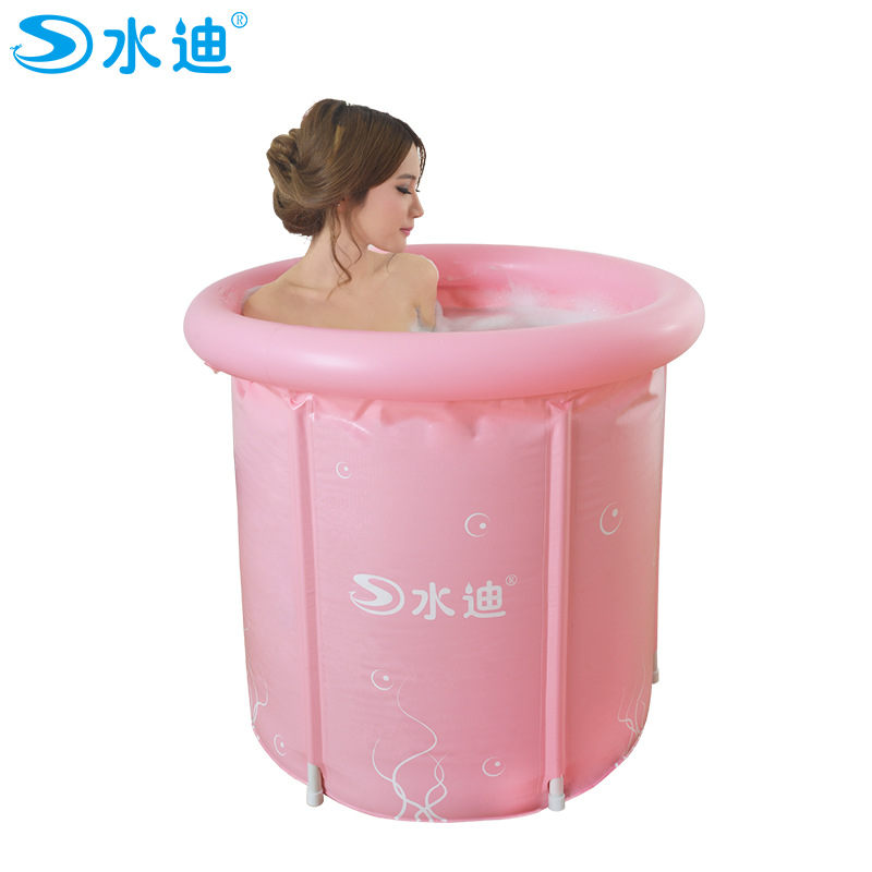 Spot Large and small folding bath tub adult bath tub plastic bath tub