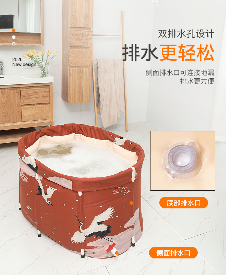New family portable adult non-inflatable folding tub adult large bath tub sweat steam room bath tub bath tub