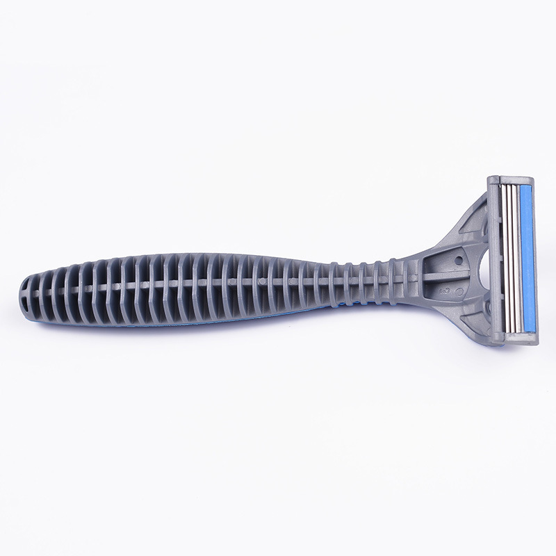 Max Factory Disposable Manual Shaver Men&#039;s Three-Layer Stainless Steel Induction Cutter Head Razor Old-Fashioned Shaver