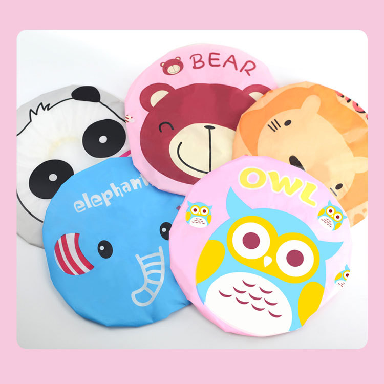 B1137 cartoon lace big bath cap bath kitchen cap bath cap Yiwu 2 yuan store wholesale department store