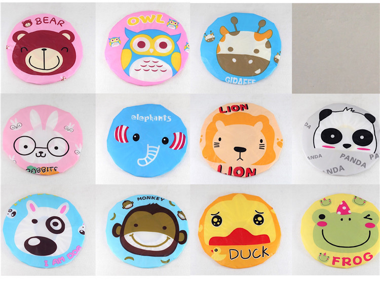 B1137 cartoon lace big bath cap bath kitchen cap bath cap Yiwu 2 yuan store wholesale department store