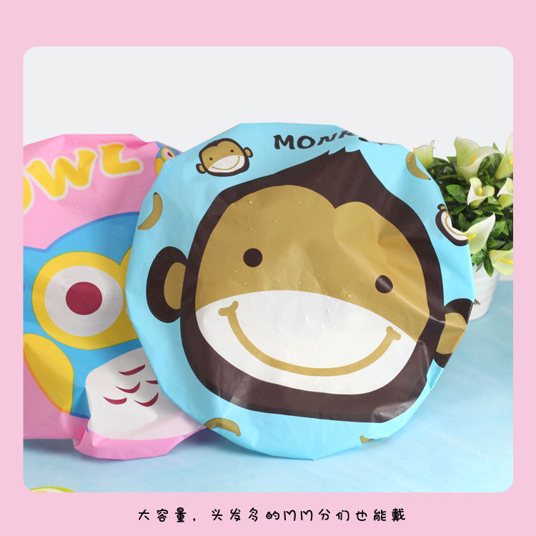B1137 cartoon lace big bath cap bath kitchen cap bath cap Yiwu 2 yuan store wholesale department store