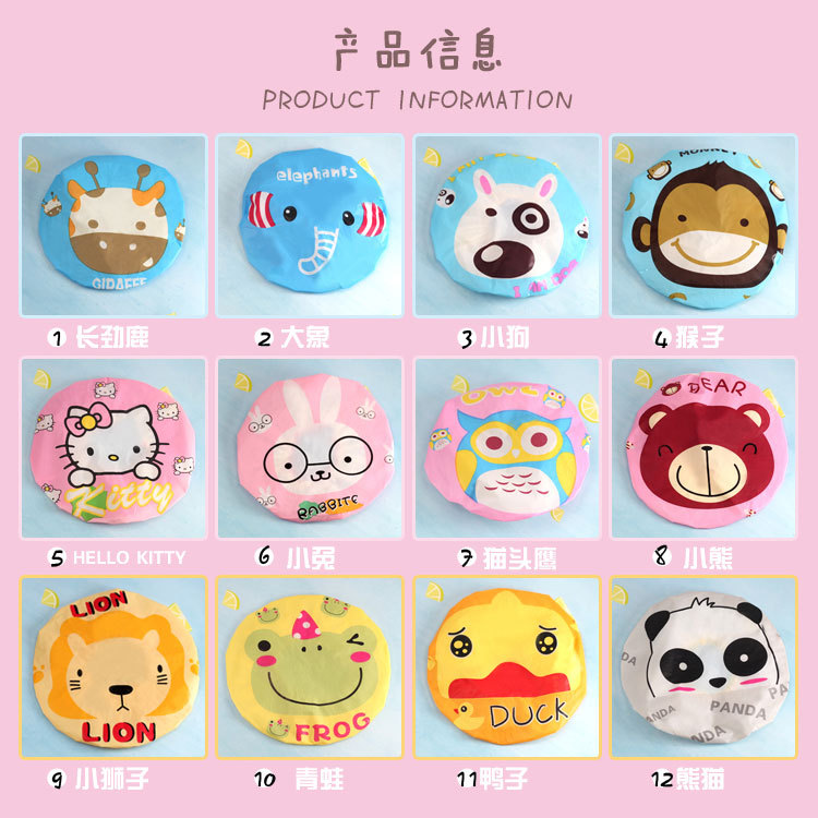 B1137 cartoon lace big bath cap bath kitchen cap bath cap Yiwu 2 yuan store wholesale department store