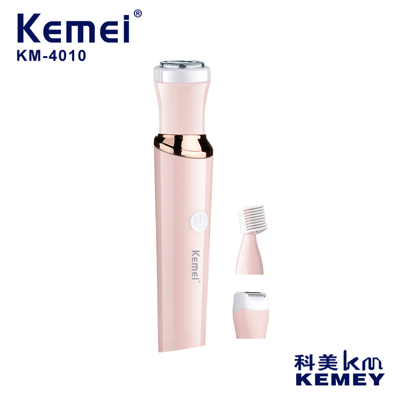 Cross-Border Factory Direct Supply Female Depilator Komei Km-4010 Lady Shaver Armpit Hair Removal Leg Hair Hair Trimmer