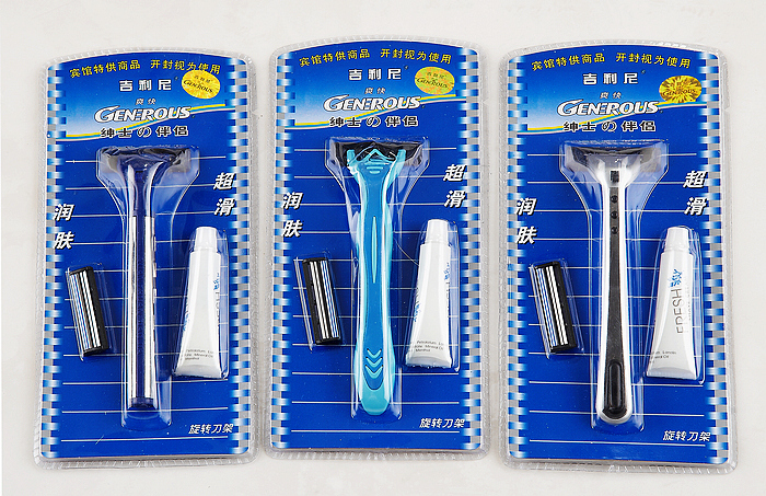 Hotel supplies paid Hotel room shaver disposable shaver gilini 588 Hotel supplies paid Hotel room shaver disposable shaver gilini 588