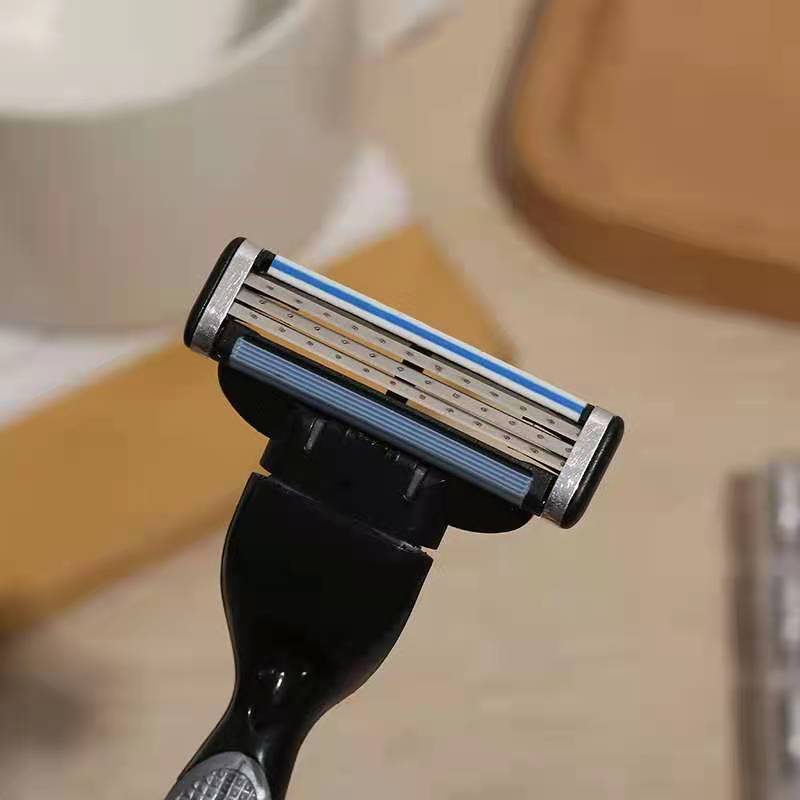 Men&#039;s Three-Layer Universal Manual Shaver Knife Rest 3-Layer Series Shaver Factory Wholesale without the Whole Box of Knife Head