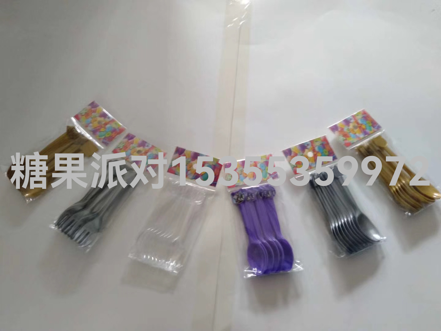 Children&#039;s Birthday Party Decoration Layout Supplies Disposable Knife Fork Spoon Lengthened Cartoon Fork Spoon Piggy Page
