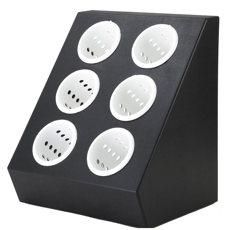 Six-Grid Knife and Fork Storage Grid Knife and Fork Storage Basket Tableware Storage Storage Grid Bar Counter Tableware Receiving Box