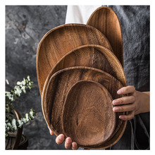 Whole creative wooden Japanese tableware wavy handle lotus wrapped thread spoon fork twopiece set of wooden spoon fork