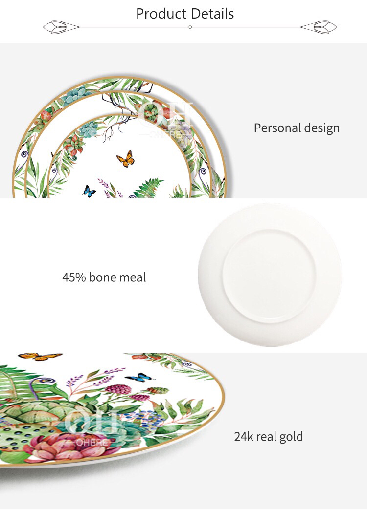 High Bone China Dish Ceramic Western Cuisine Plate Hotel Table Display Tableware Daily Consumer Goods Wholesale Creative Design High Bone China Dish Ceramic Western Cuisine Plate Hotel Table Display Tableware Daily Consumer Goods Wholesale Creative Design
