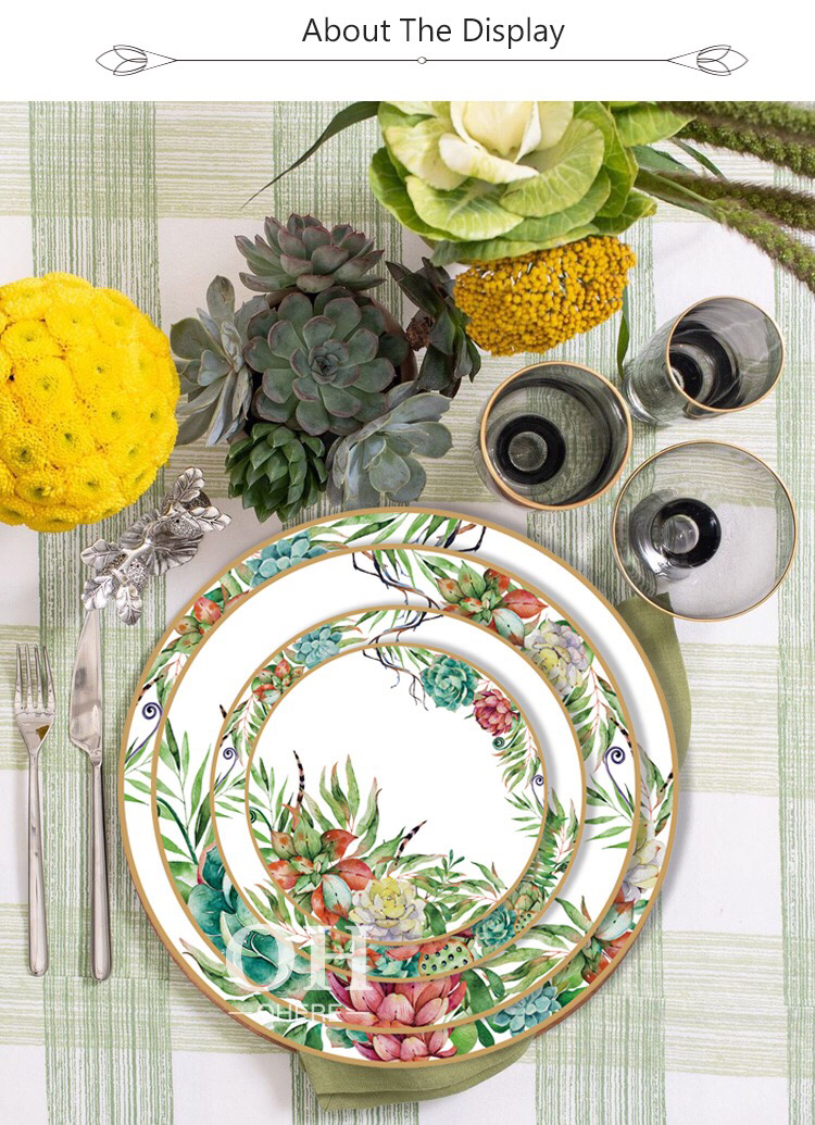 High Bone China Dish Ceramic Western Cuisine Plate Hotel Table Display Tableware Daily Consumer Goods Wholesale Creative Design High Bone China Dish Ceramic Western Cuisine Plate Hotel Table Display Tableware Daily Consumer Goods Wholesale Creative Design