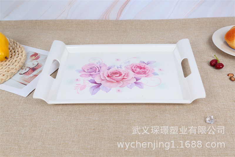 New creative Imitation Eco-friendly tableware trays USES food trays to customize European plate wholesale