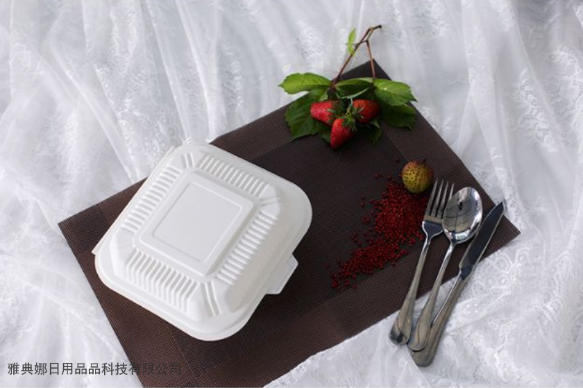 Corn Starch Disposable Food Container Environmentally Friendly Degradable Corn Starch Tableware Three-Grid Box Corn Starch Disposable Food Container Environmentally Friendly Degradable Corn Starch Tableware Three-Grid Box