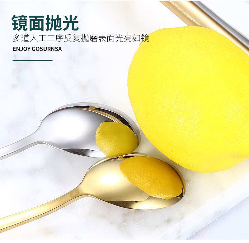 304 Stainless Steel Tableware Set Korean Knife and Fork Internet Celebrity Hotel Western Food Steak Knife Dessert Spoon Long Spoon 304 Stainless Steel Tableware Set Korean Knife and Fork Internet Celebrity Hotel Western Food Steak Knife Dessert Spoon Long Spoon