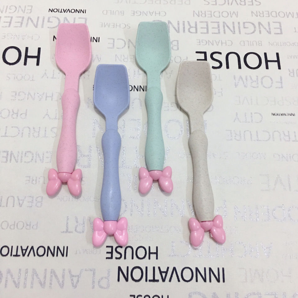 Creative Wheat Straw Tableware Two-Piece Set Spoon Fork Portable Set Children's Travel Environmental Protection Kitchen Supplies