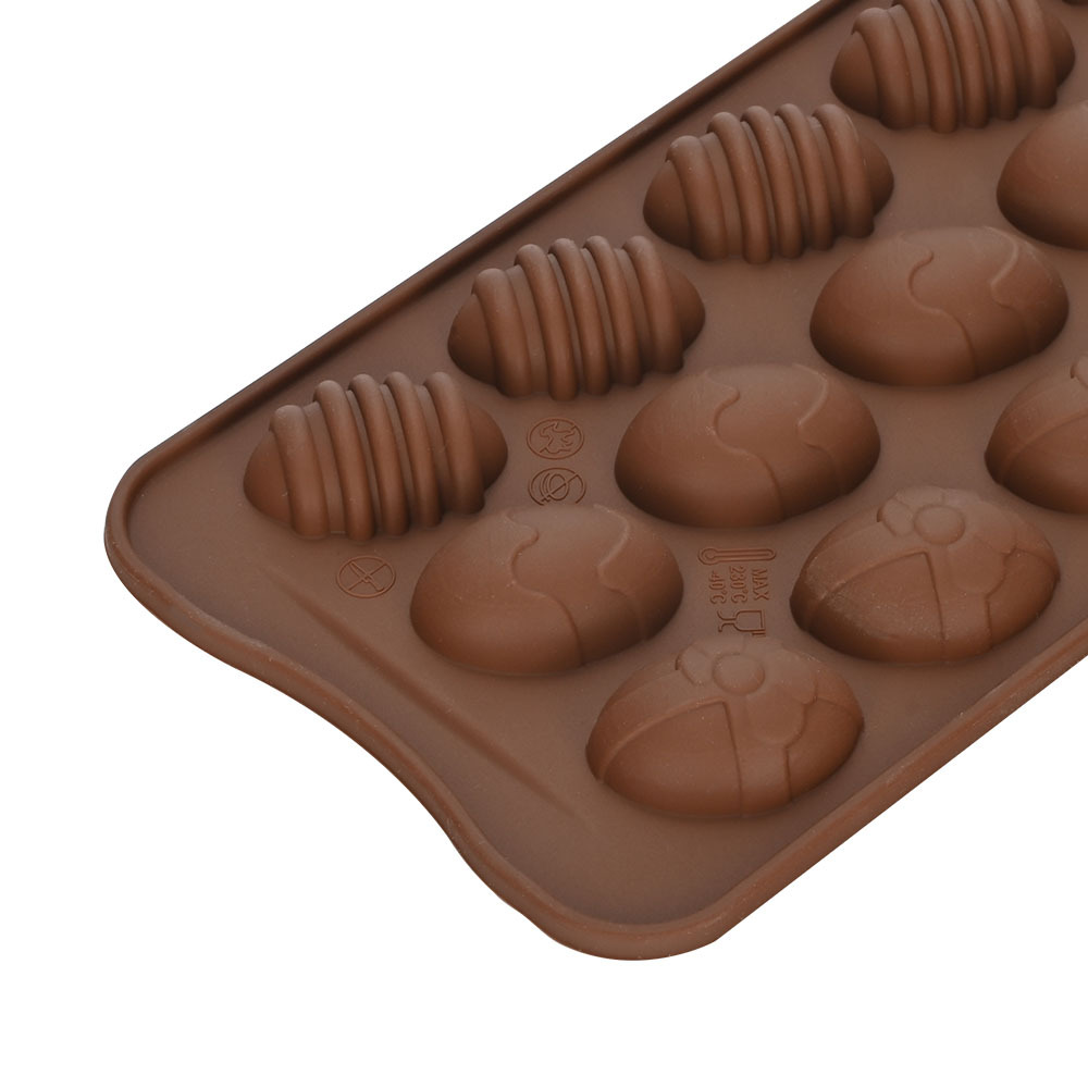 Easter 15 Even Colorful Egg Baking Cake Tool Chocolate Mold Crystal Glue Ice Cube Ice-Making Mold Biscuit