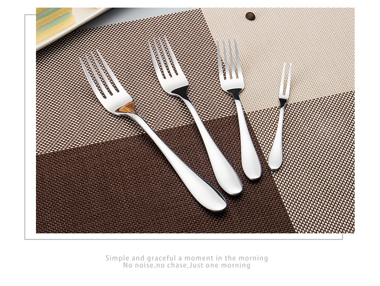 SOURCE Factory Stainless Steel Western Tableware Dinner Fork Dessert Cake Fork Hotel Supplies Steak Fork Tea Fork Gift