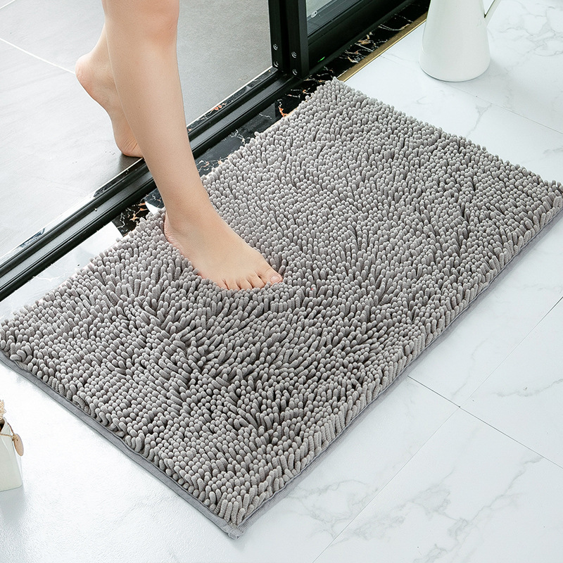 Chenille Bathroom Non-Slip Absorbent Floor Mat Floor Mat Bathroom Home Doorway Carpet Door Mat Bedside Cushions