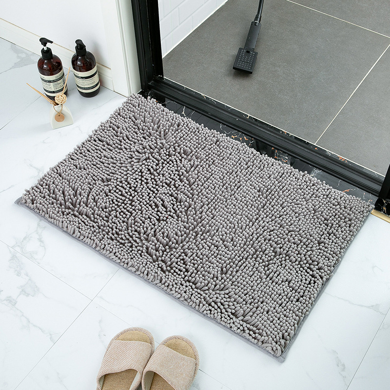 Chenille Bathroom Non-Slip Absorbent Floor Mat Floor Mat Bathroom Home Doorway Carpet Door Mat Bedside Cushions