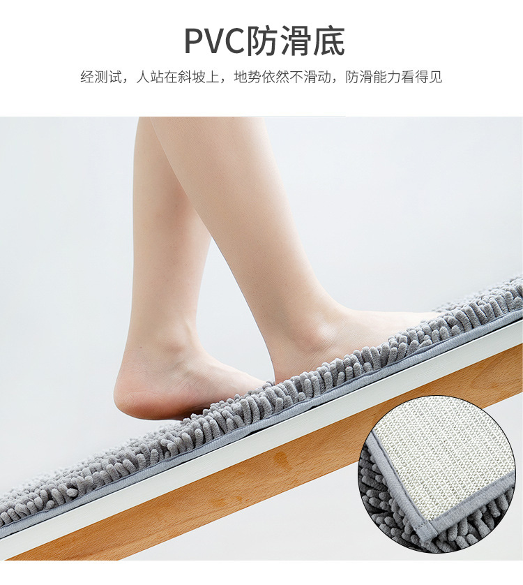 Chenille Bathroom Non-Slip Absorbent Floor Mat Floor Mat Bathroom Home Doorway Carpet Door Mat Bedside Cushions Chenille Bathroom Non-Slip Absorbent Floor Mat Floor Mat Bathroom Home Doorway Carpet Door Mat Bedside Cushions