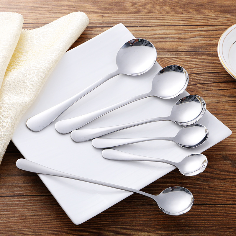 Stainless steel spoons milk powder spoons fruit forks steak knives forks spoons Western tableware handles spoons dessert forks, spoons