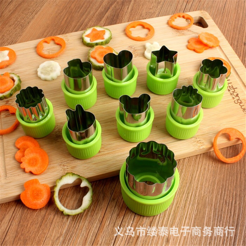 Stainless Steel Farfalle Mold Pattern Cartoon Vegetable Fruit Cutter Patch Hand Guard Embossed Biscuit Printing Modeling Mold