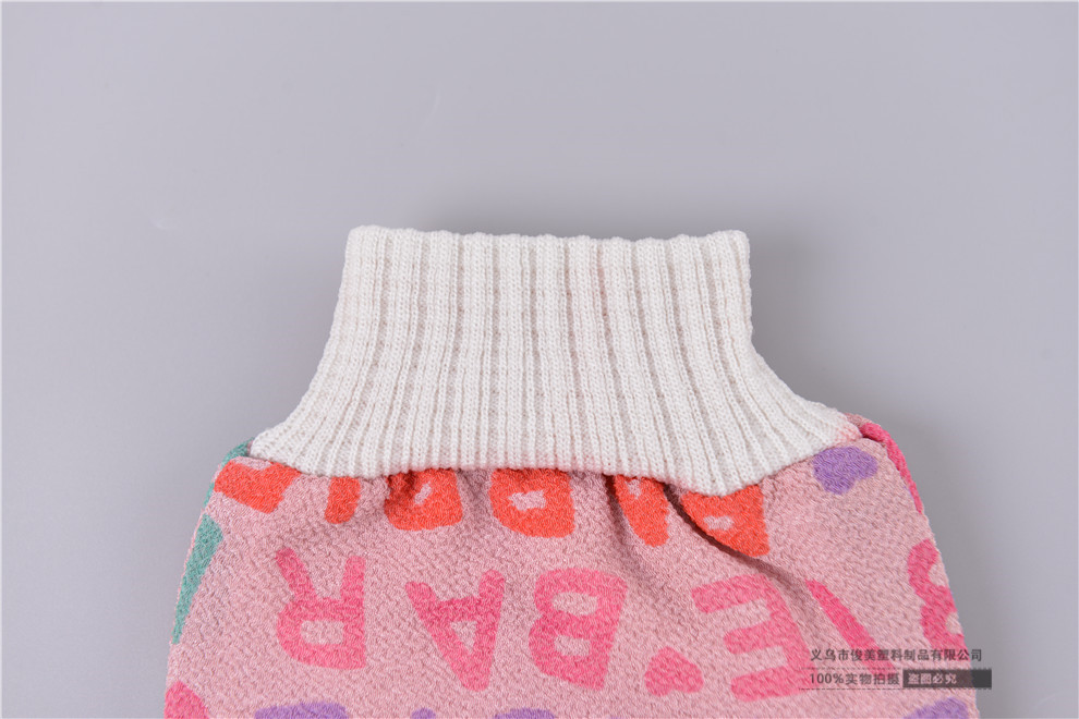 Double-Sided Bath Towel Baby Fantastic Exfoliating Accessories Household Children's Ladies Do Not Hurt the Skin Cute Bath Gray Gloves