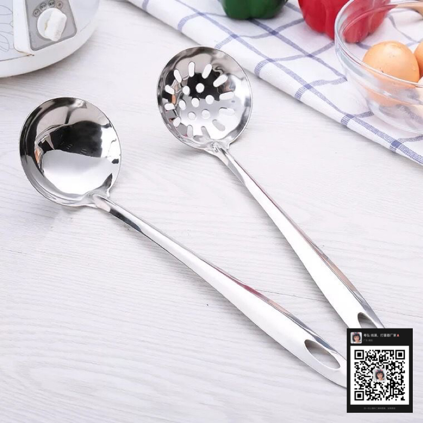 Hot Pot Spoon Stainless Steel Soup Ladle Cooking Spoon Beef Hot Pot Slotted Ladle Long Handle Spoon Spoon Seasoning Spoon Cute Korean Spoon