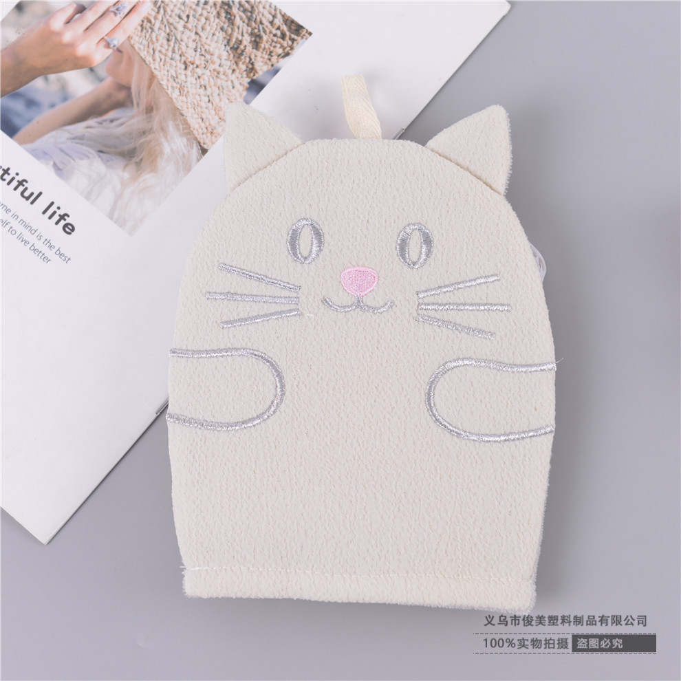 Cartoon Double-Sided Bath Gloves Bath Products Bath Towel Adult and Children Mesh Sponge Strong Dusting Fantastic Exfoliating Accessories