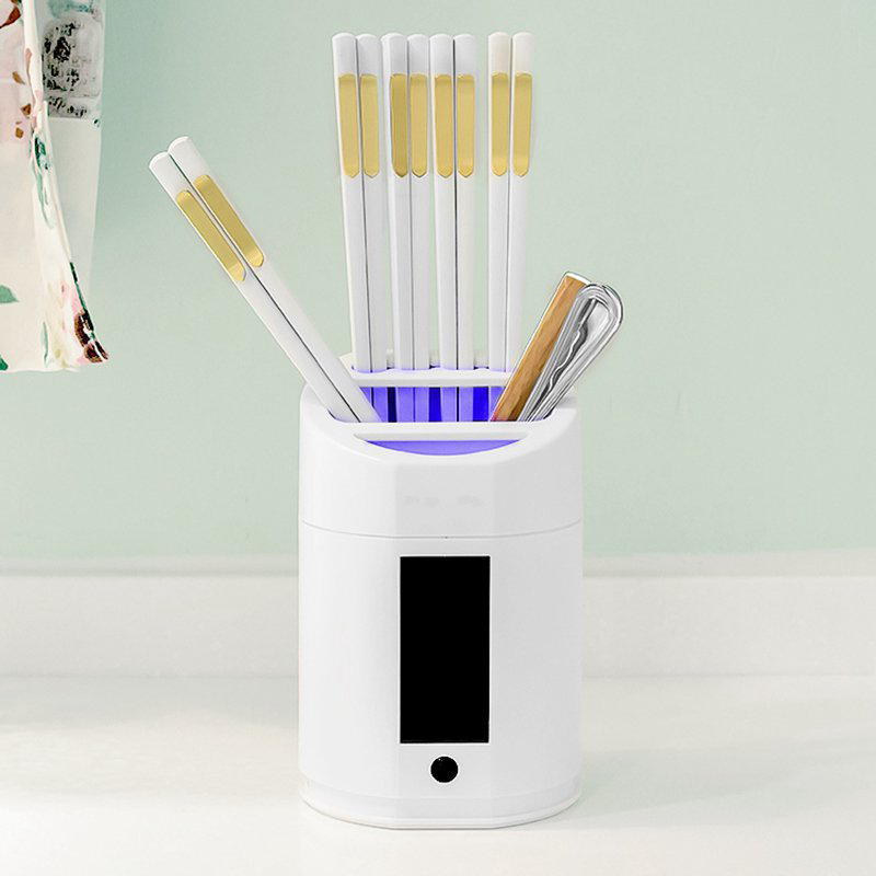 Kitchen Intelligent Sterilization Disinfection Chopsticks Holder Chopsticks Disinfection Sterilization Chopstick Canister Solar Charging Disinfection Storage Bucket Kitchen Intelligent Sterilization Disinfection Chopsticks Holder Chopsticks Disinfection Sterilization Chopstick Canister Solar Charging Disinfection Storage Bucket