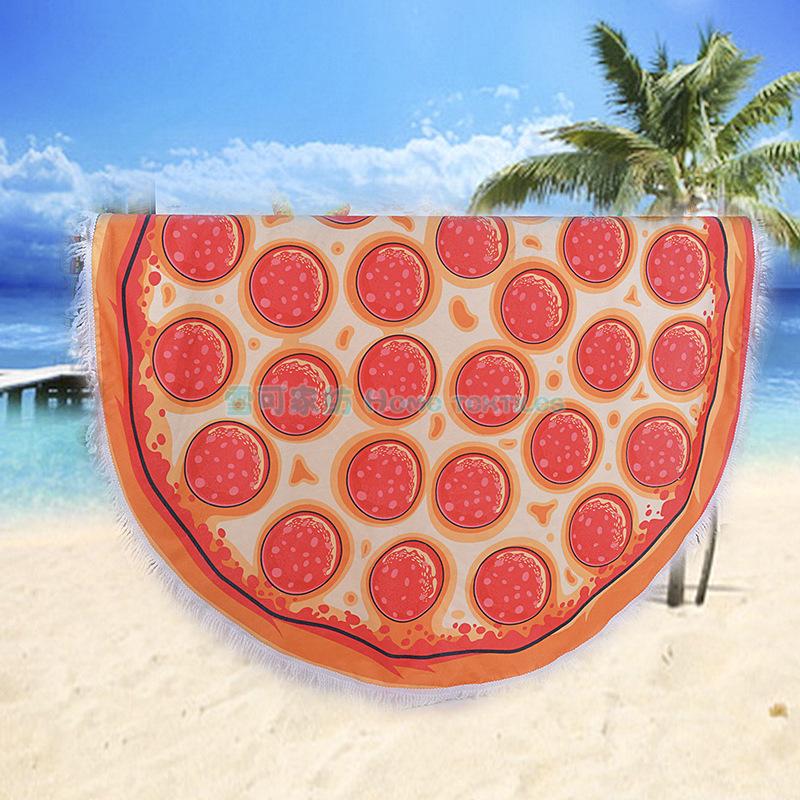bath towel Thickened multi - velvet ultra - fine fiber printing round beach towel scarf women shawl wholesale